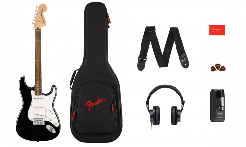 Fender Affinity Series Stratocaster Mustang Micro Pack Black