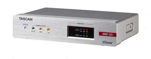 Tascam MM-2D-X - Konwerter 2 In/2 Out Analog MIC/Line - DANTE, z DSP. Zcza XLR. 1/2 19″, 1U Tascam