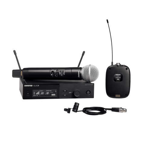 Shure SLXD 124E/85-G59 - podwójny cyfrowy system bezprzewodowy z nadajnikiem/mikrofonem ″do ręki″ SM58 ... Shure SLXD 124E/85-G59 - podwójny cyfrowy system bezprzewodowy z nadajnikiem/mikrofonem ″do ręki″ SM58 ...
