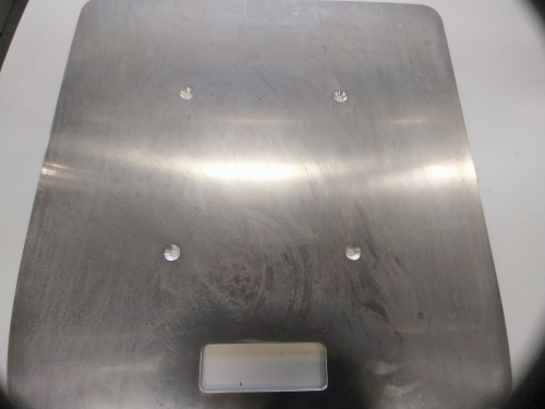 AN p�yta aluminiowa (podstawa) 62cm x 62cm x 0,5cm - WYPRZEDA�