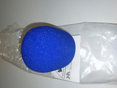 Jeremi MCC-001BL g�bka na mikrofon, kolor niebieski - WYPRZEDA�