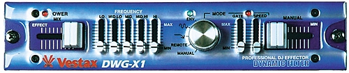 Vestax DWG-X1 Filter efektor