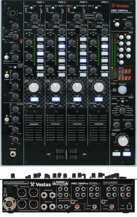 Vestax PMC-580 4-channel digitln mixr