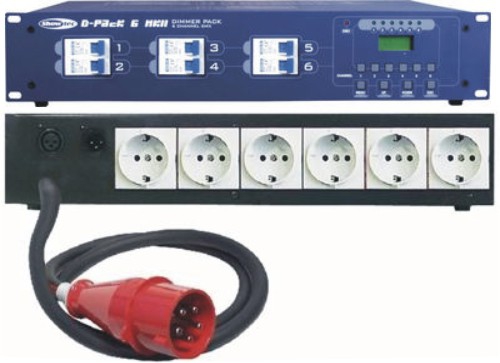 Showtec 50384S D-Pack 6  MKII  Schuko 6 kanl
