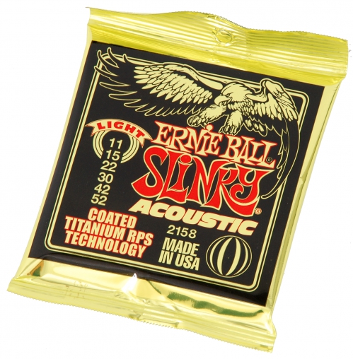 Ernie Ball 2158 Coated Titanium RPS struny na akustickou kytaru