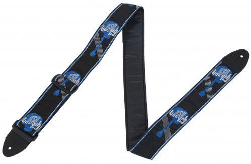 Gibson GG-800 Woven Style 2 Blue, kytarov� popruh