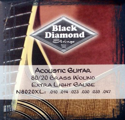 Black Diamond N-8020XL struny na akustickou kytaru