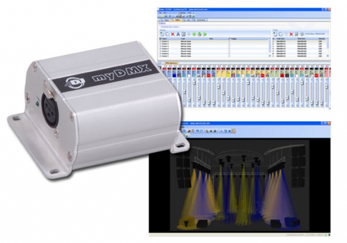 American DJ MyDMX interface DMX + software
