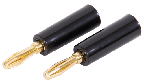 IXO S 534 banana connector black, pair