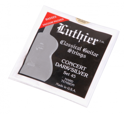 Luthier 45 concert dark silver hard tension struny pro klasickou kytaru