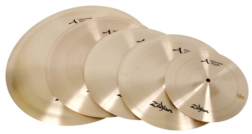 Zildjian Armand Promo Pack,10″ Splash, 14″ Hi-hat, 16″ Medium Thin Crash, 20″ Ride,  soubor bic�ch �inely