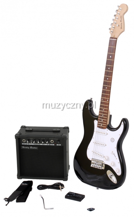 Harley Benton HBST Black Set gitara + zesilova