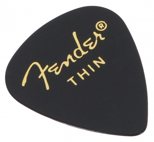Fender 351 Black Pick thin kytarov trstko