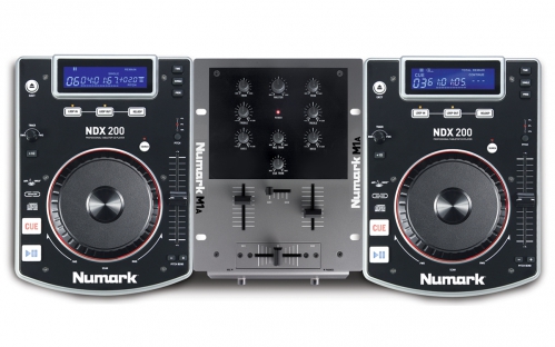 Numark CD DJ in a BOX 2x pehrva NDX200, sluchtka oraz mixr
