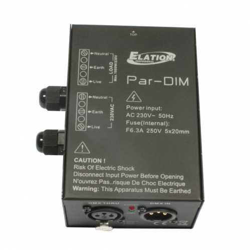 Elation PAR DIM 1-kanałowy DMX stmívače Elation PAR DIM 1-kanałowy DMX stmívače