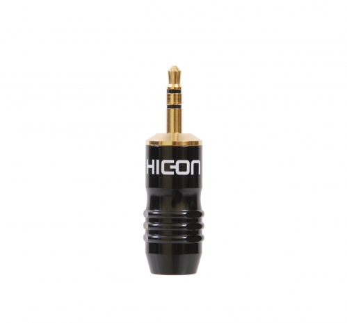 Hicon HI-J35S02 mini jack TRS  3.5mm (czarny/z�ocony)