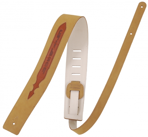 Gibson BL010 Brushed Leather Strap tan/cognac, ko�en� kytarov� popruh