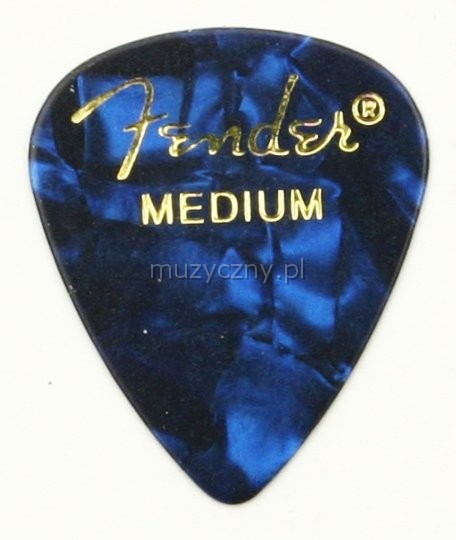 Fender Premium Celluloid medium blue kytarov trstko