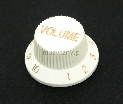 Fender knob ″Volume″ white
