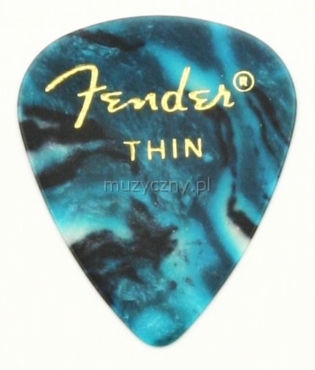 Fender Premium Celluloid thin turquoise kytarov� trs�tko