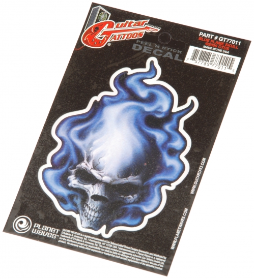 Planet Waves GTR TATTOO-BLUE FLAME SKULL