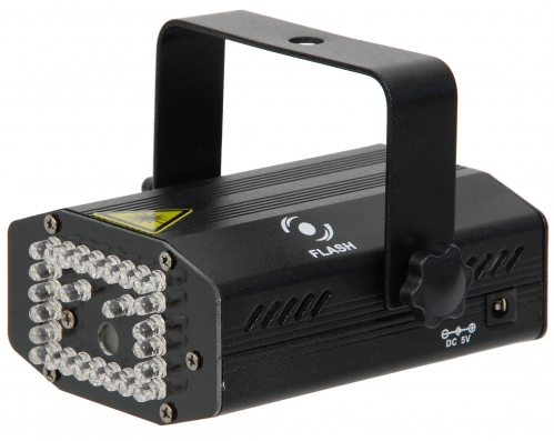 Flash Mini Holographic Laser RG (�erven�mi zelen�m) + sv�teln� efekt