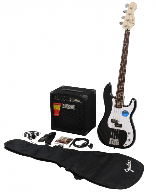 Fender Squier Precision Bass Black basov kytara
