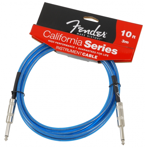 Fender California Lake Placid Blue 10ft kytarov kabel