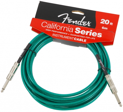 Fender California Surf Green 20ft kytarov kabel