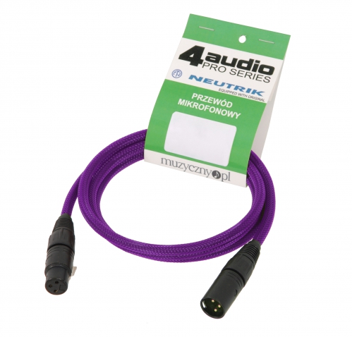 4Audio MIC PRO 6m Stealth Purple dr�t