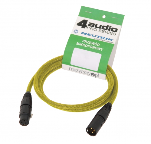4Audio MIC PRO 1,5m Stealth Yellow drt