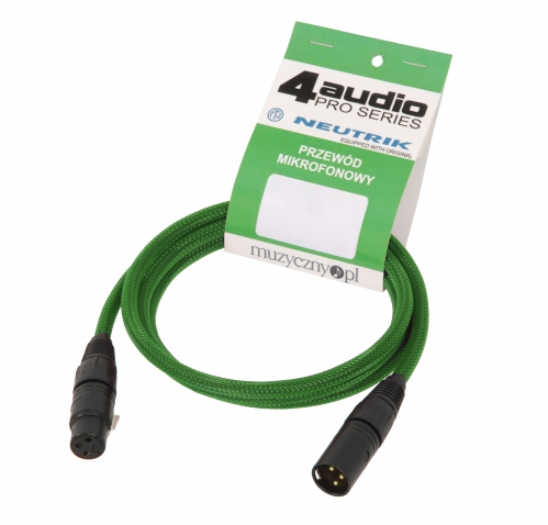 4Audio MIC PRO 1,5m Stealth Green dr�t