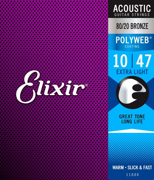 Elixir 11100 PW 80/20 Bronze struny na akustickou kytaru