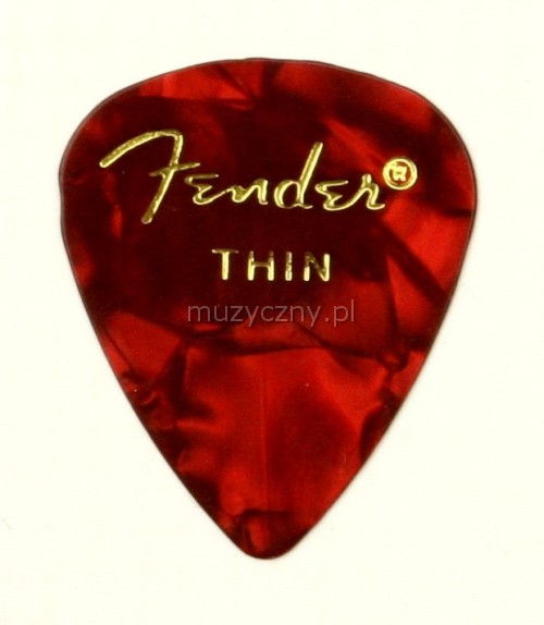 Fender Red Moto thin kytarové trsátko Fender Red Moto thin kytarové trsátko