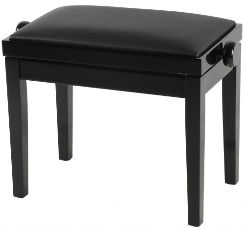 Grenada BG 27 piano bench, gloss black, leather