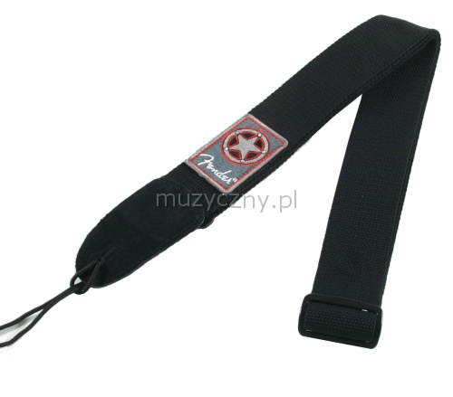 Fender Badge Black kytarov popruh