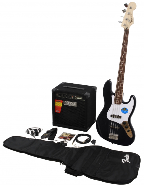 Fender Squier Affinity Jazz Bass black sada zesilova