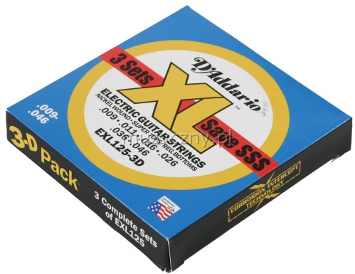 D′Addario EXL-125-3D struny na elektrickou kytaru