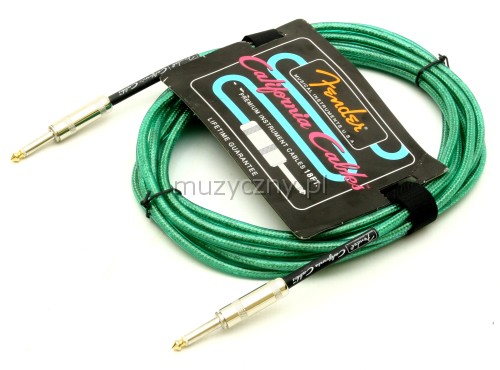 Fender California Surf Green 18ft kytarov kabel