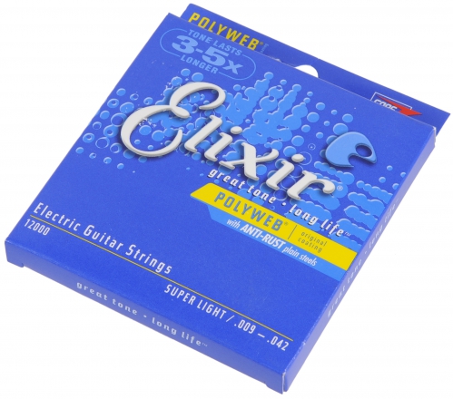 Elixir 12000 PW Super Light struny na elektrickou kytaru