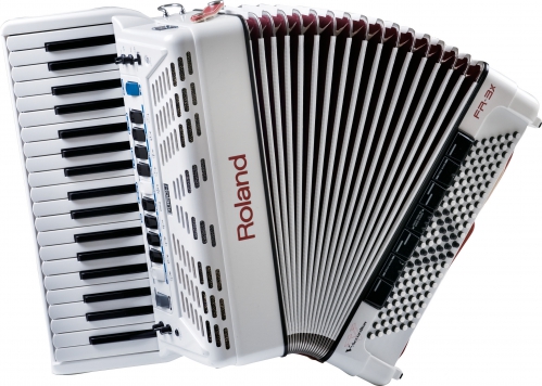 Roland FR 3 x White akordeon
