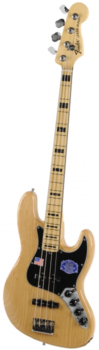 Fender American Deluxe Jazz Bass Ash Natural basov kytara