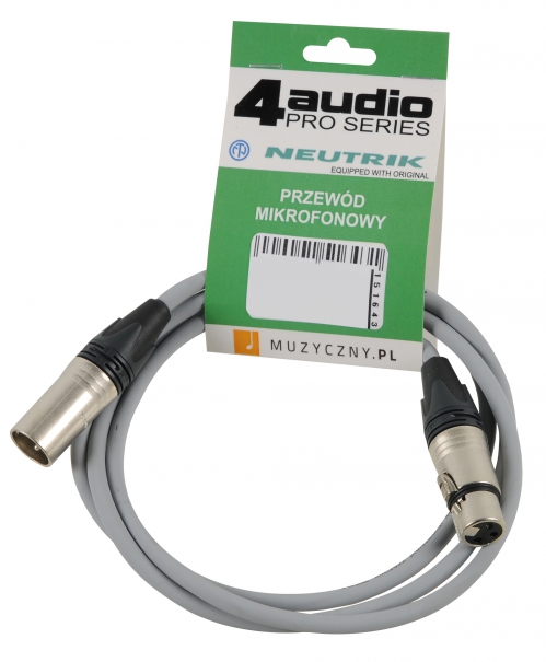 4Audio MIC PRO 1,5m Grey drt