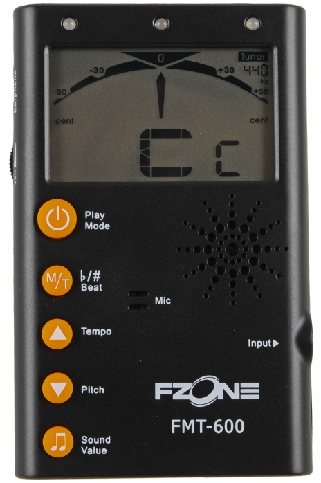 Fzone FMT 600 metronom z tunerem czarny