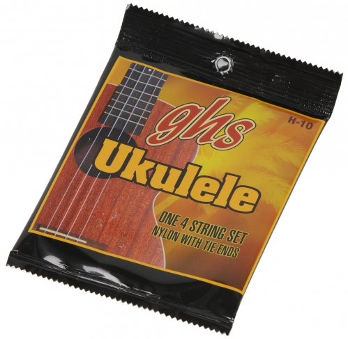 GHS Ukulele Nylon Tie-Ends struny pro ukulele - Soprano/Concert, Black Nylon