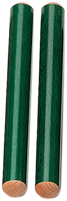 Rohema Percussion 61555/G  Claves, Beech, Green  bic nstroj