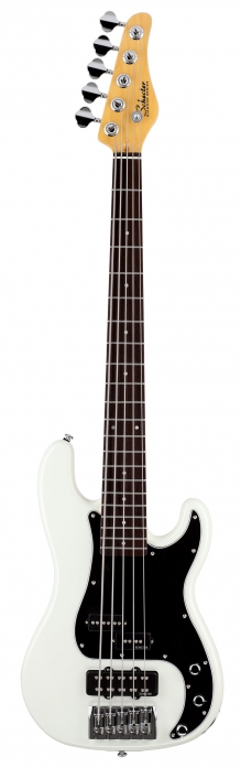 Schecter P-Custom 5 White basov kytara