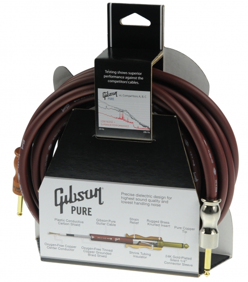 Gibson CAB25 CH Cherry Gibson 6,4m instrumentln kabel