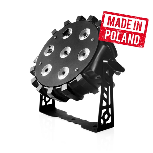 Flash LED PAR 64 SLIM 7x10W RGBW 4w1 PRO - reflektor Flash LED PAR 64 SLIM 7x10W RGBW 4w1 PRO - reflektor