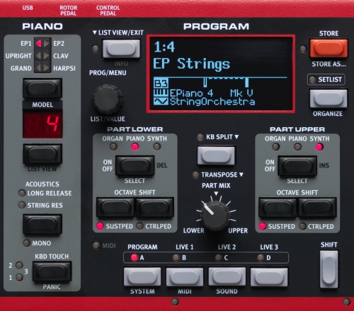 Nord Electro 5D 73 organy, piano i syntezator